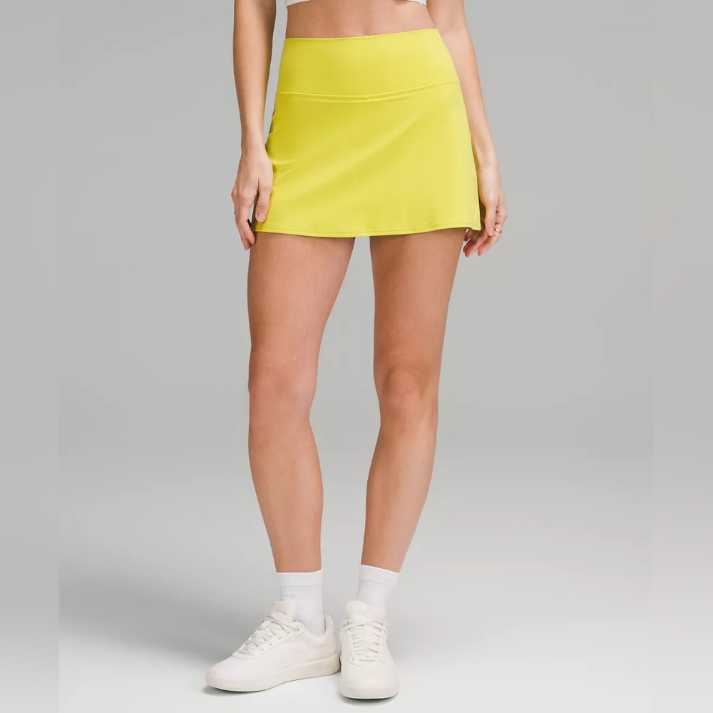 Lululemon NWT Align High-Rise Skirt Yellow Serpentine Size 8